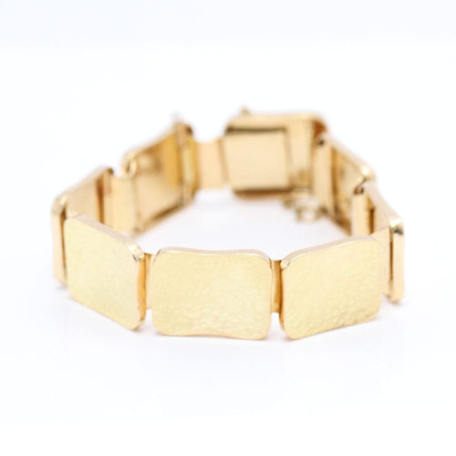 Bracelet Bracelet exturisé rectangles en or jaune 58 Facettes E361821