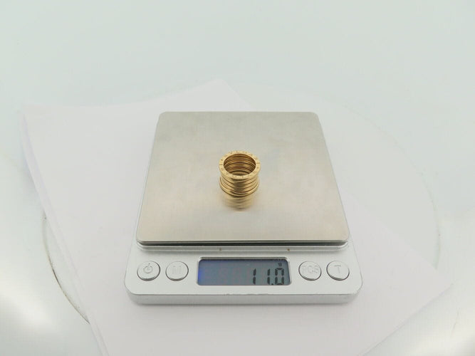 Bague 50 bague BULGARI b.zero1 4 rangs 323541 t50 en or jaune 18k 11gr 58 Facettes 271101