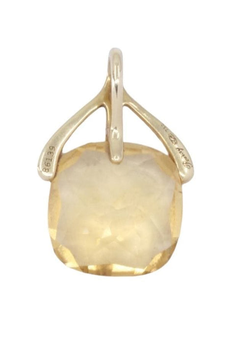 Pendentif POIRAY - pendentif citrine et diamants 58 Facettes 090131