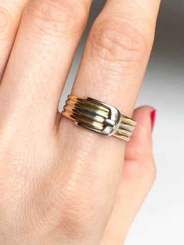 Bague 56 à 60 Bague Ceinture, en 3 ors 18k 58 Facettes