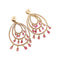 Boucles d'oreilles Pendants d'oreilles, or rose, diamants et tourmalines. 58 Facettes 33801