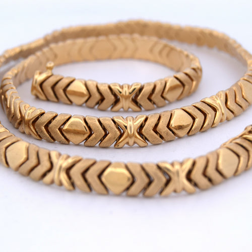 Vintage ketting van geelgoud 