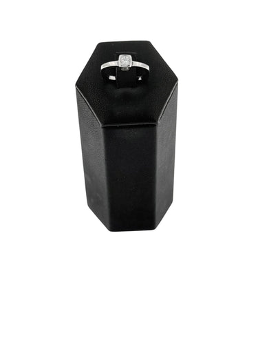 Dinh Van - Пръстен куб от бяло злато, естествен диамант 