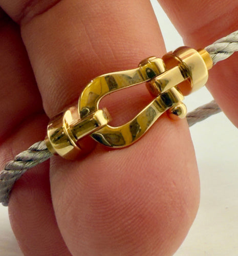 Bracelet Bracelet Fred Force 10 PM or jaune et acier 58 Facettes