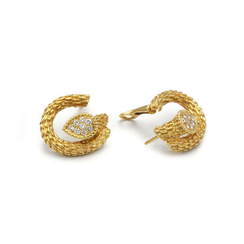 Boucles d'oreilles Boucles D'Oreilles Serpent Bohème, Motif S, or jaune 750 diamants 58 Facettes 1281