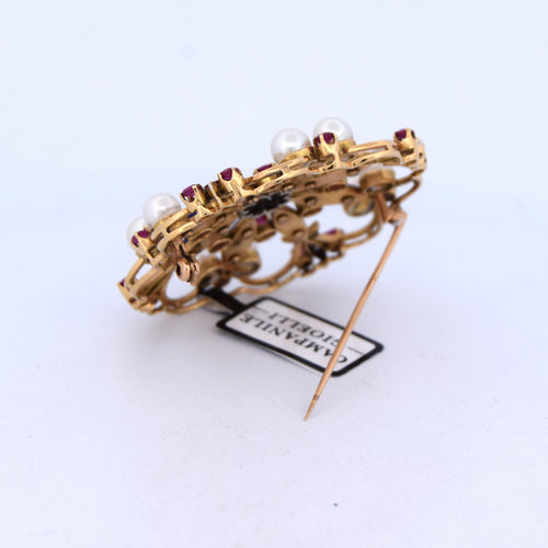 Broche Jeu vintage des années 60 58 Facettes