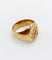 Bague 55 Chevalière antique or jaune monogrammée RC 58 Facettes A05722