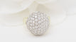 Bague 54 Bague boule en or jaune et diamants 58 Facettes 32585