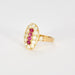 Bague 61 Bague or jaune rubis diamants 58 Facettes