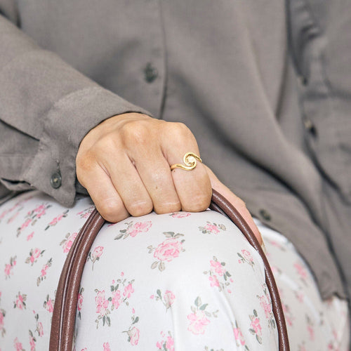 Bague 53.5 Bague Tourbillon or jaune perle 58 Facettes LP1258/BET