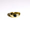 Bague 59 Bague jonc saphir et diamants en or jaune 58 Facettes LMB-256