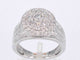 Bague 54 Bague entourage en or blanc avec diamants 58 Facettes 2041