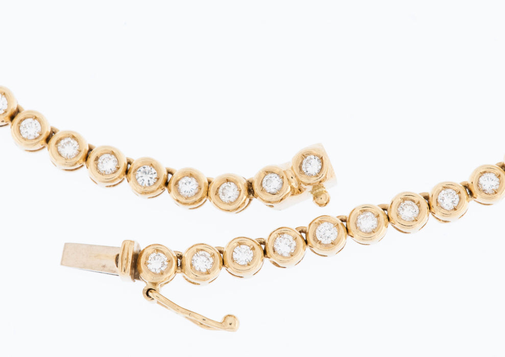 Collier Collier or jaune et diamants 58 Facettes