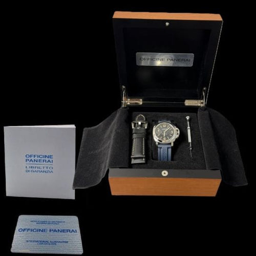 Montre Panerai Montre Luminor Marina Bleu Logo 58 Facettes MT44609