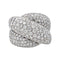 Bague 52 Damiani Bague Cocktail Gomitolo Or blanc Diamant 58 Facettes 4270297RV