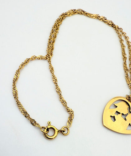 Collier Pendentif amoureux de Peynet et sa chaine en or 58 Facettes