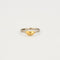 Bague Bague avec motif coeur en or jaune et platine 58 Facettes LP603/4