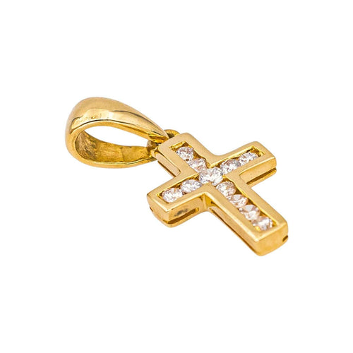 Pendentif Pendentif Croix Or jaune Diamant 58 Facettes 4801532CN