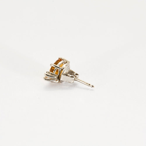 Boucles d'oreilles Boucles d'oreilles or blanc saphir jaune diamants 58 Facettes LP993/16