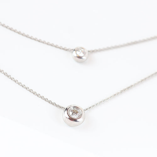 Collier Collier ras du cou en or blanc 18 carats serti de diamants taille brillant 58 Facettes 131366AB