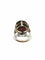 18-carat champagne gold ring and garnet 