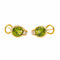 Boucles d'oreilles Boucles d'oreilles Dormeuses Or jaune Péridot, Diamant 58 Facettes 3951648CN