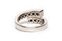 Bague 58 Bague contemporaine or blanc, diamants 58 Facettes 21798