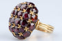 Bague 49 Bague Dome or jaune 18 carats  Grenat 11,20 carats 58 Facettes BGGRENAT-107