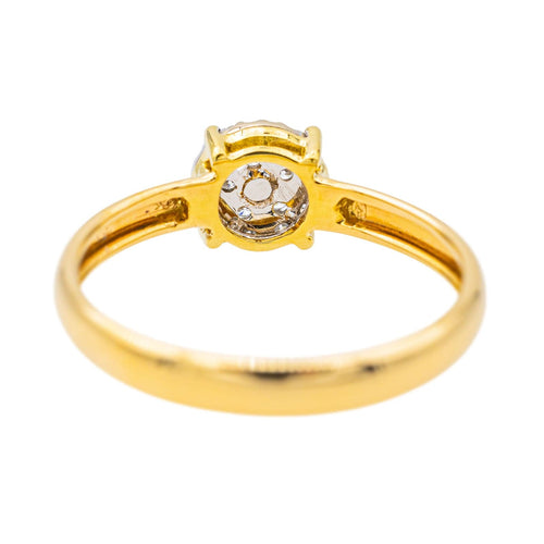 Bague 55.5 Bague Or jaune, Or blanc Diamant 58 Facettes 3789767CN