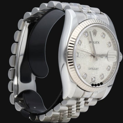 Montre Rolex Montre Date Just 36 58 Facettes MT43268