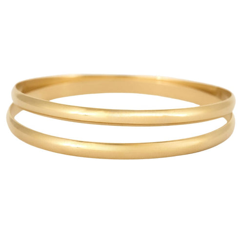 Bracelet Deux bracelets jonc en or jaune 58 Facettes CHOL0854