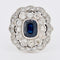 Bague 56 Bague Art Deco - Or 18 Carats, Saphir Naturel Non Chauffé et Diamants 58 Facettes 469