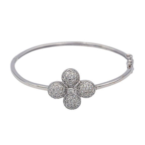 Bracelet Bracelet Jonc Or blanc Diamant 58 Facettes 4013368CN