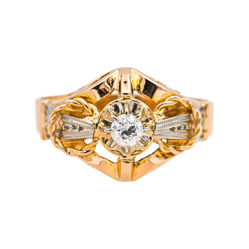 Bague 56.5 Bague Or rose, Or blanc Diamant 58 Facettes 4815715CN