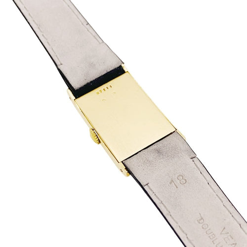 Montre Montre Jaeger Lecoultre or jaune, cuir. 58 Facettes 35126