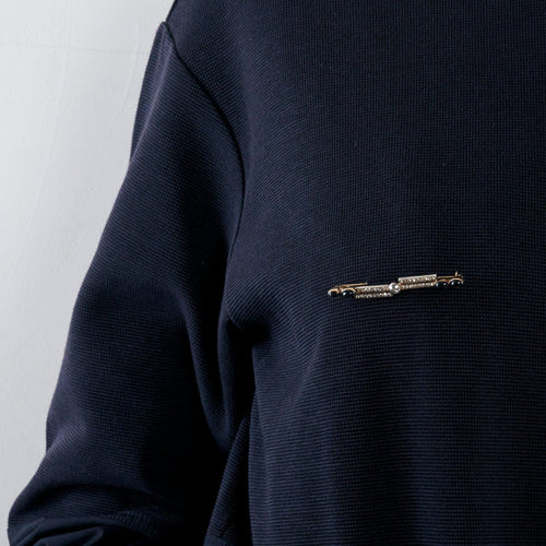 Broche Broche barrette en or jaune sertie de diamants et de saphirs cabochons 58 Facettes GS10