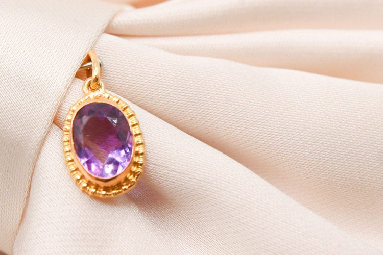 Pendentif Pendentif or jaune Amethyste 58 Facettes 240642