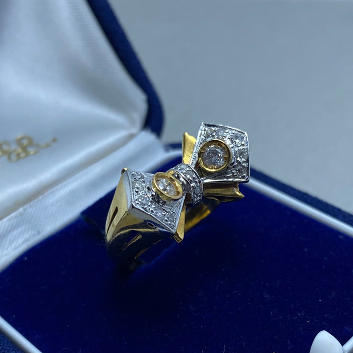 Bague 50 Bague or jaune diamant 58 Facettes