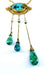 Collier Collier or jaune turquoises et perles fines, époque 1900 58 Facettes AB368