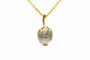 Pendentif Pendentif contemporain serti d’un quartz rutilé en or jaune 18 carats 58 Facettes B796