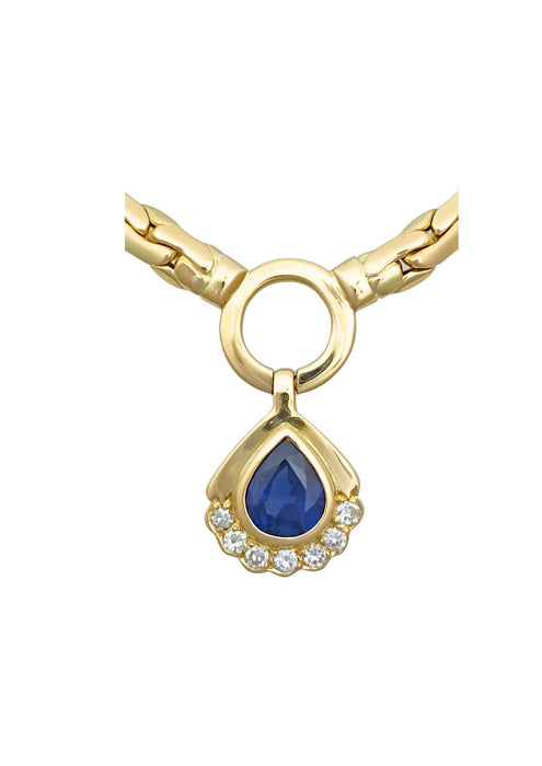 Sapphire Diamond Necklace