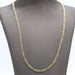 Collier Chaîne semi creuse or jaune 58 Facettes E362791A