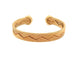 Bracelet vintage bracelet CARTIER double c tisse or jaune 18k jonc 33.3gr   boite 58 Facettes 267461