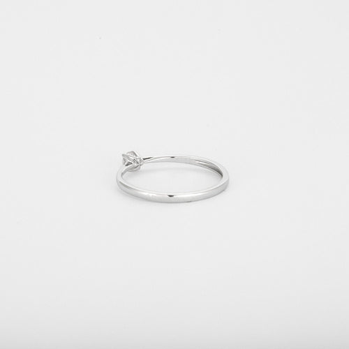 Bague 54 Solitaire or blanc diamant 58 Facettes 3121280