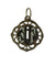 Pendentif Pendentif monogramme ajouré émail or 58 Facettes