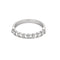 Bague 58,5 Alliance semi pavé en or blanc et diamants 58 Facettes B250483
