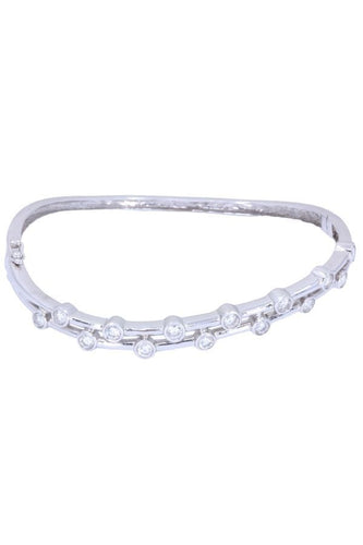 Bracelet BRACELET JONC OUVRANT DIAMANTS 58 Facettes 087431