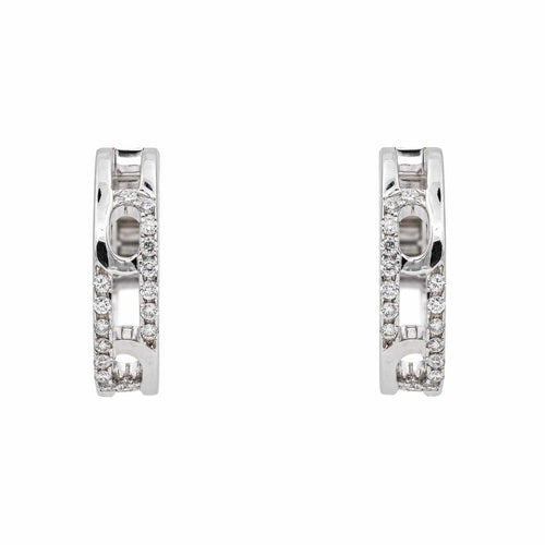 Boucles d'oreilles Boucles d'oreilles Créoles  Or blanc Diamant 58 Facettes 4893168CN