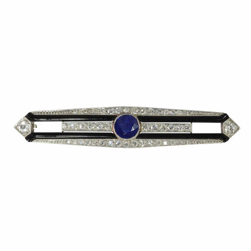 Bar brooch Art Deco from the 1920s: a glimpse of the glamour of the Roaring Twenties 