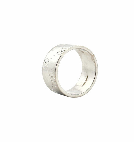 Bague 52 Alliance Gucci en or blanc 18 carats 58 Facettes